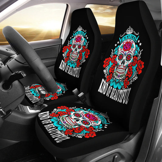 Sugar Skull Kind Of Beautiful Car Seat Covers (Set of 2)