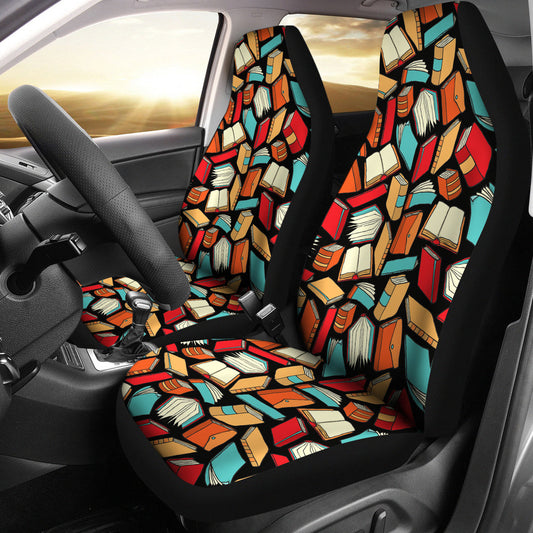 Book Lovers Pattern -  Car Seat Covers (Set of 2)