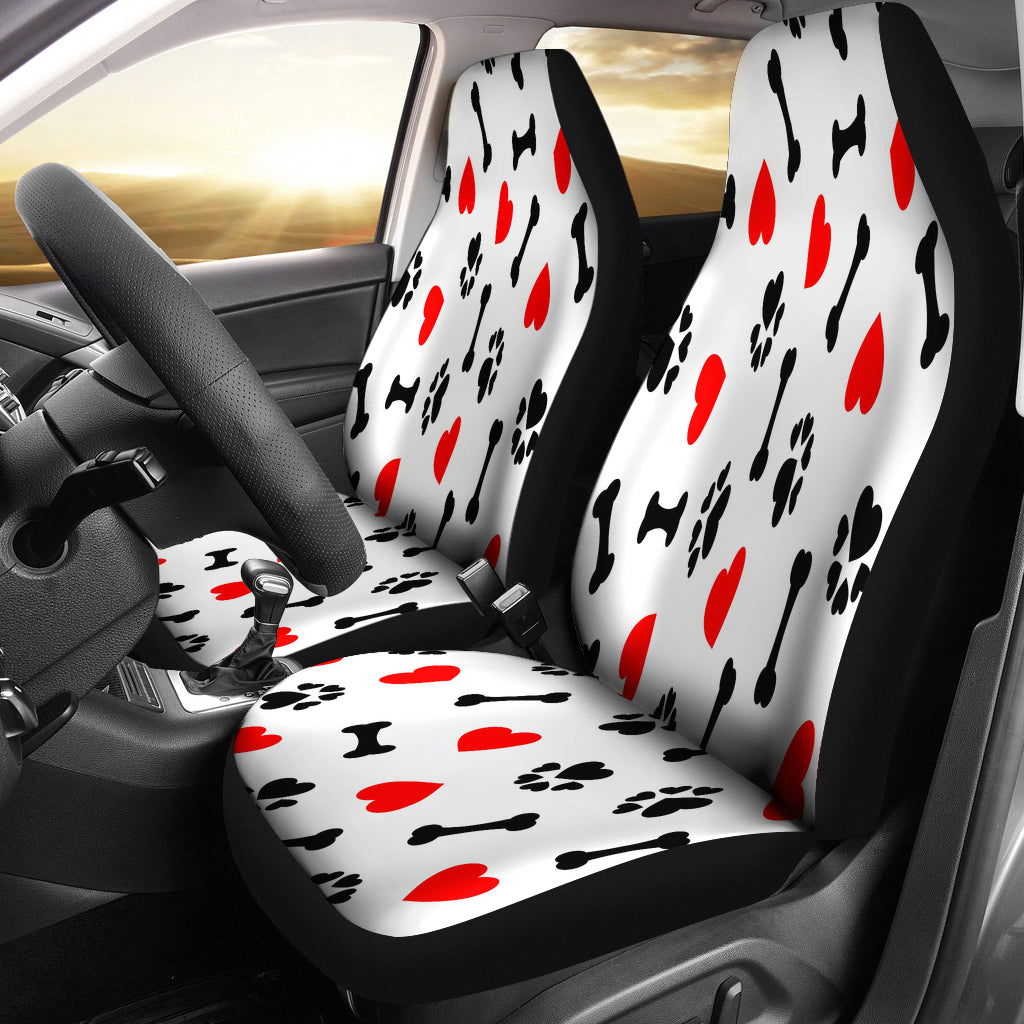 DOG LOVE CAR SEAT COVERS (Set of 2)