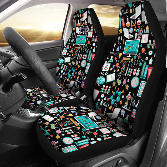 Science Pattern - Car Seat Cover (Set of 2)